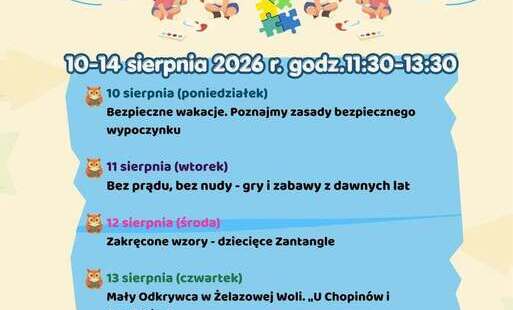 Zdjęcie do Wakacje z Biblioteką